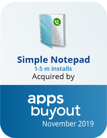 simple notepad app